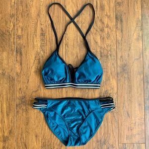 NWOT- Xhilaration Blue Two Piece Bathing Suit